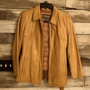 Leather winter Jacket